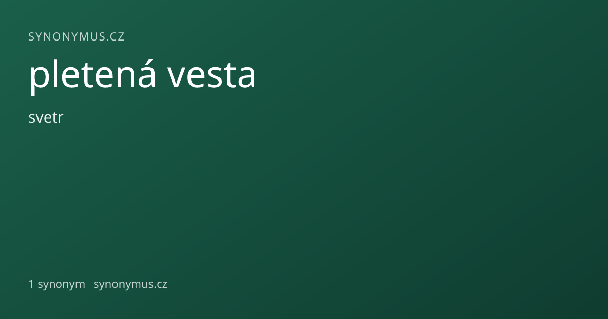 Náhled odkazu: pletená vesta