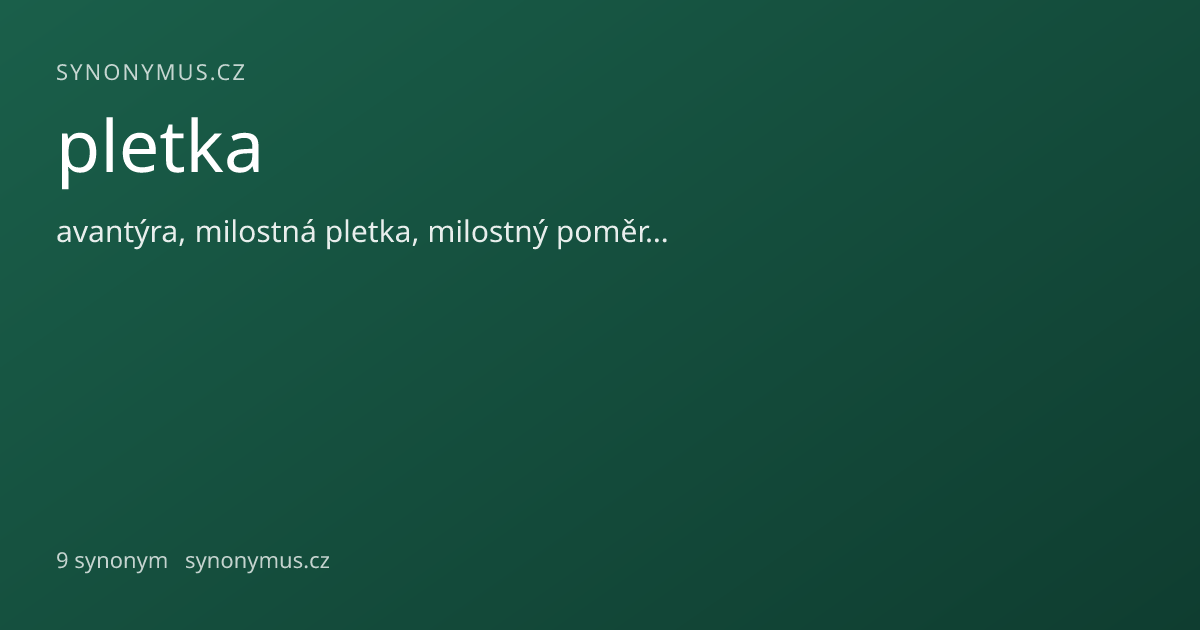 Náhled odkazu: pletka