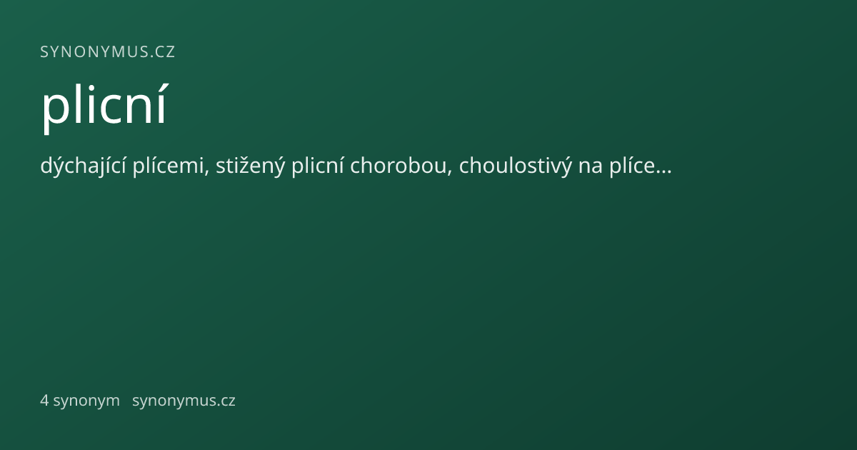 Náhled odkazu: plicní