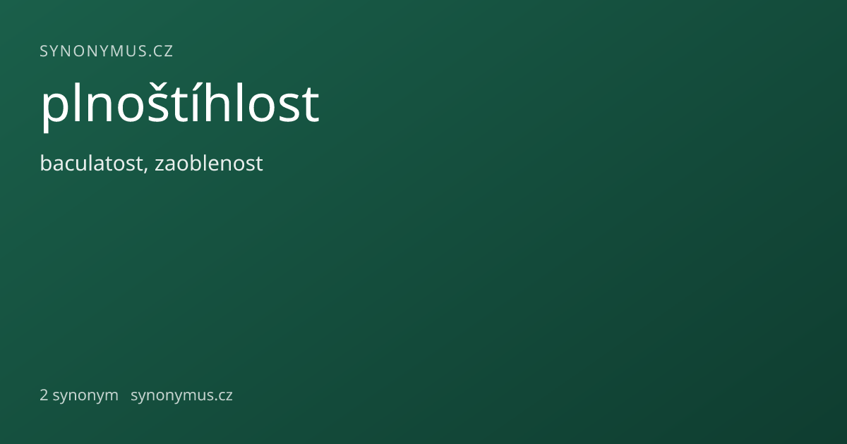 Náhled odkazu: plnoštíhlost