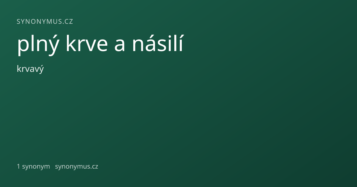 Náhled odkazu: plný krve a násilí