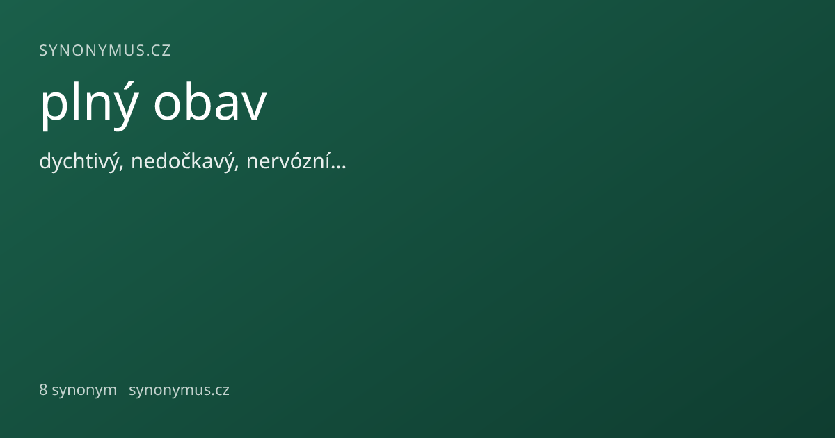 Náhled odkazu: plný obav