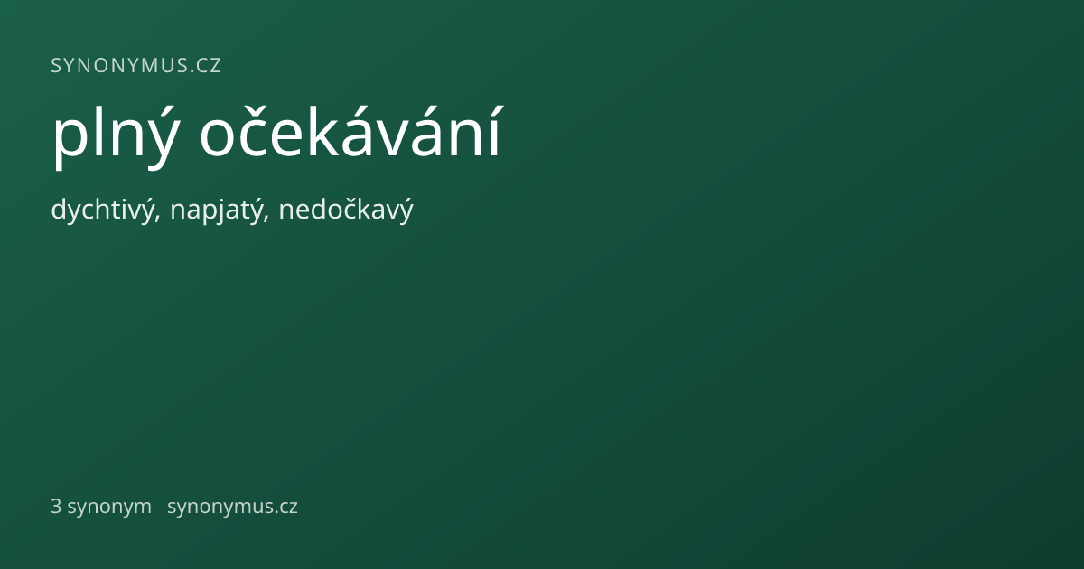 Náhled odkazu: plný očekávání