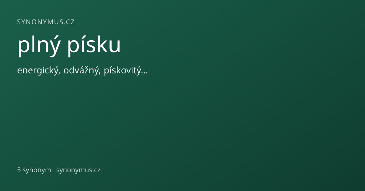 Náhled odkazu: plný písku