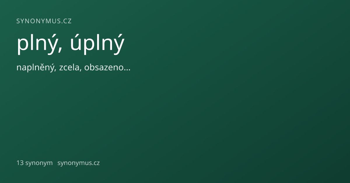 Náhled odkazu: plný, úplný