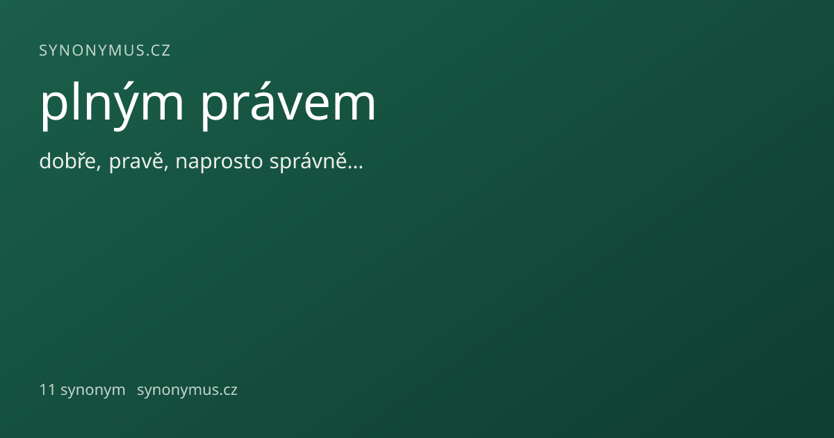 Náhled odkazu: plným právem