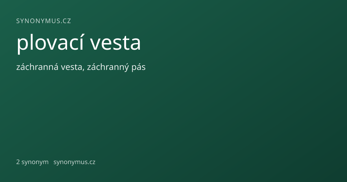 Náhled odkazu: plovací vesta