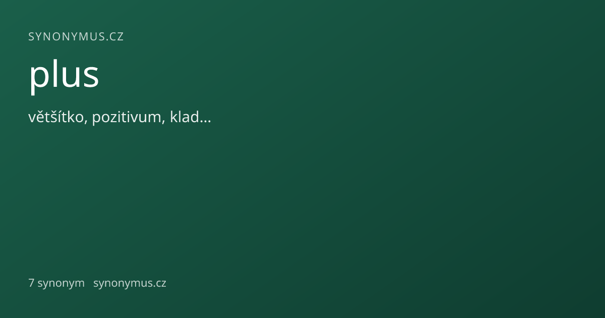 Náhled odkazu: plus