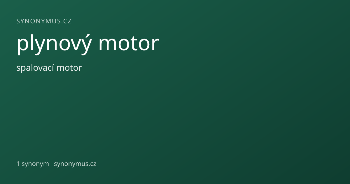 Náhled odkazu: plynový motor