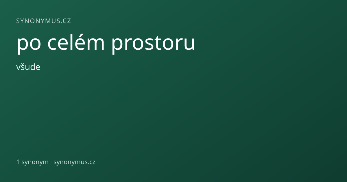 Náhled odkazu: po celém prostoru