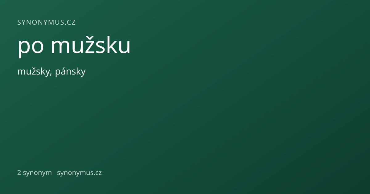 Náhled odkazu: po mužsku