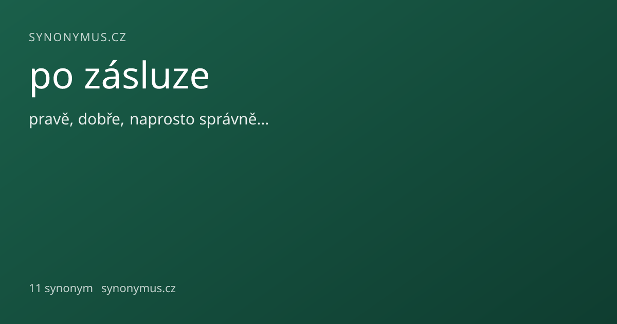 Náhled odkazu: po zásluze
