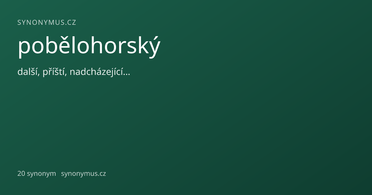 Náhled odkazu: pobělohorský