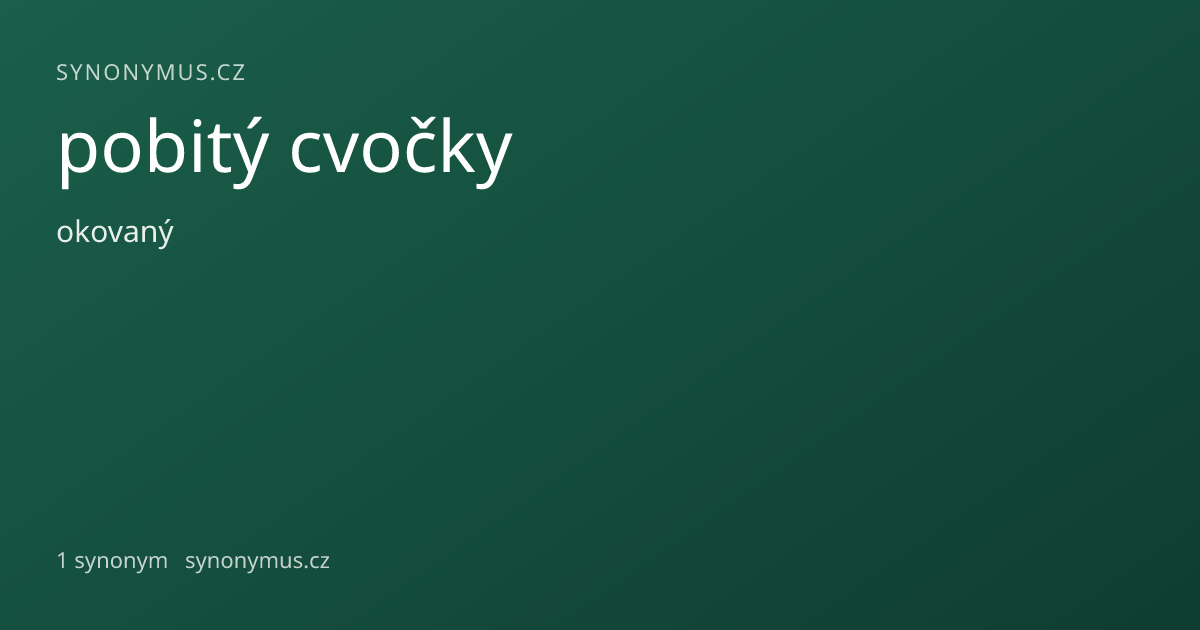 Náhled odkazu: pobitý cvočky