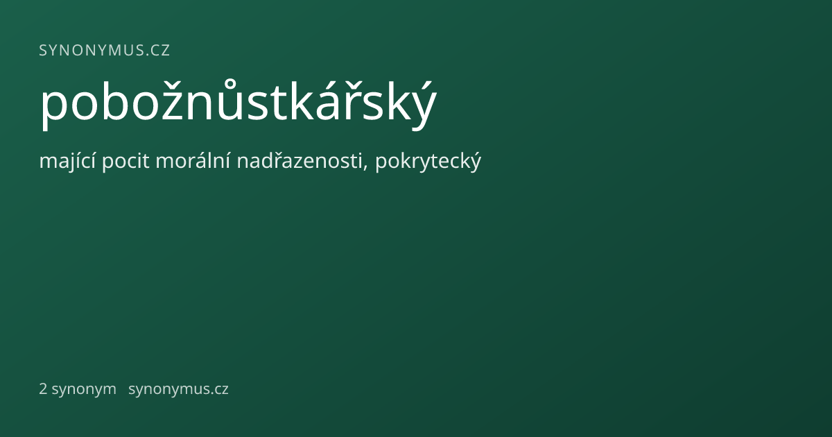 Náhled odkazu: pobožnůstkářský