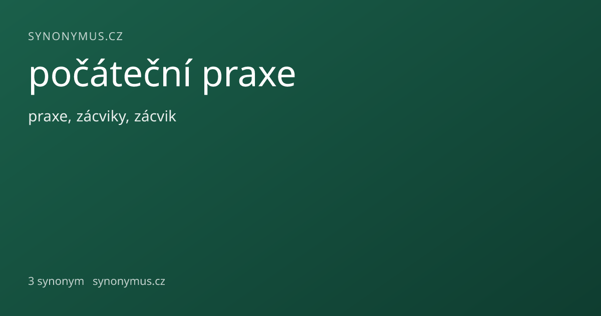 Náhled odkazu: počáteční praxe