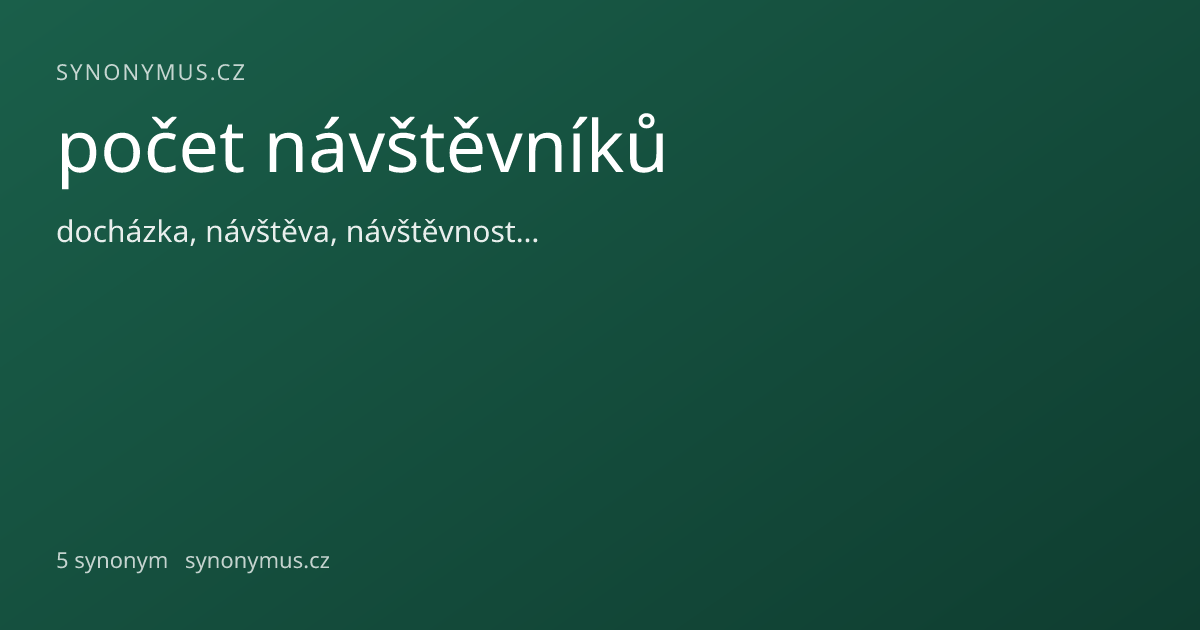 Náhled odkazu: počet návštěvníků