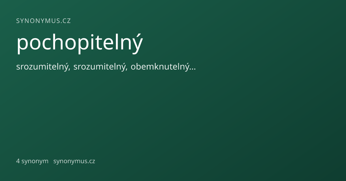 Náhled odkazu: pochopitelný