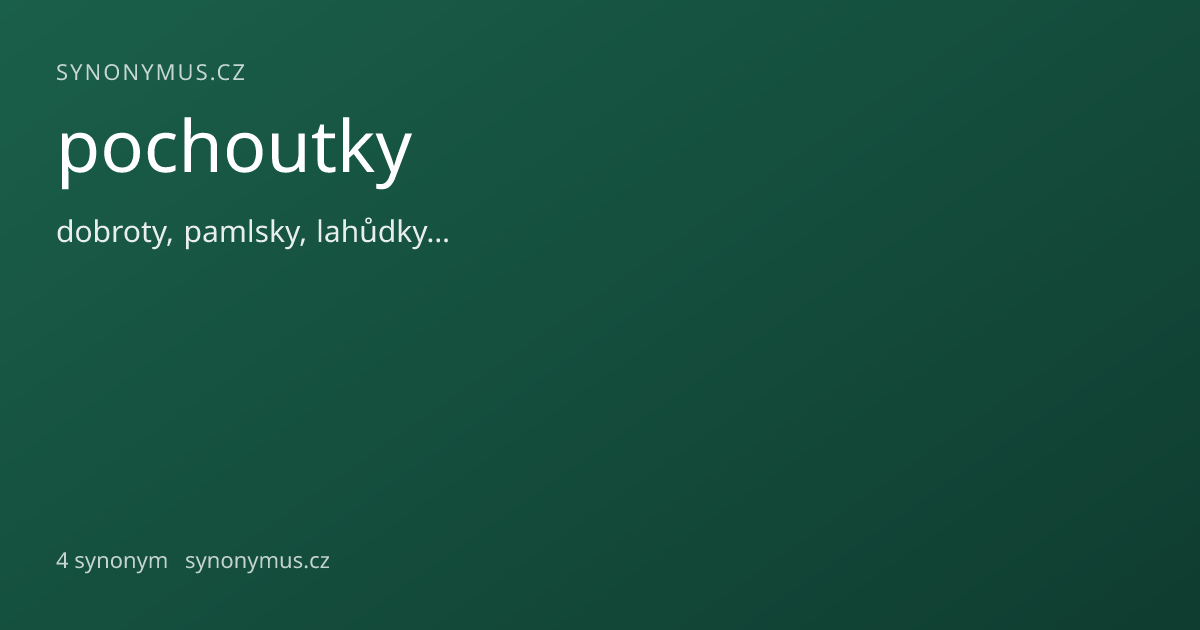 Náhled odkazu: pochoutky