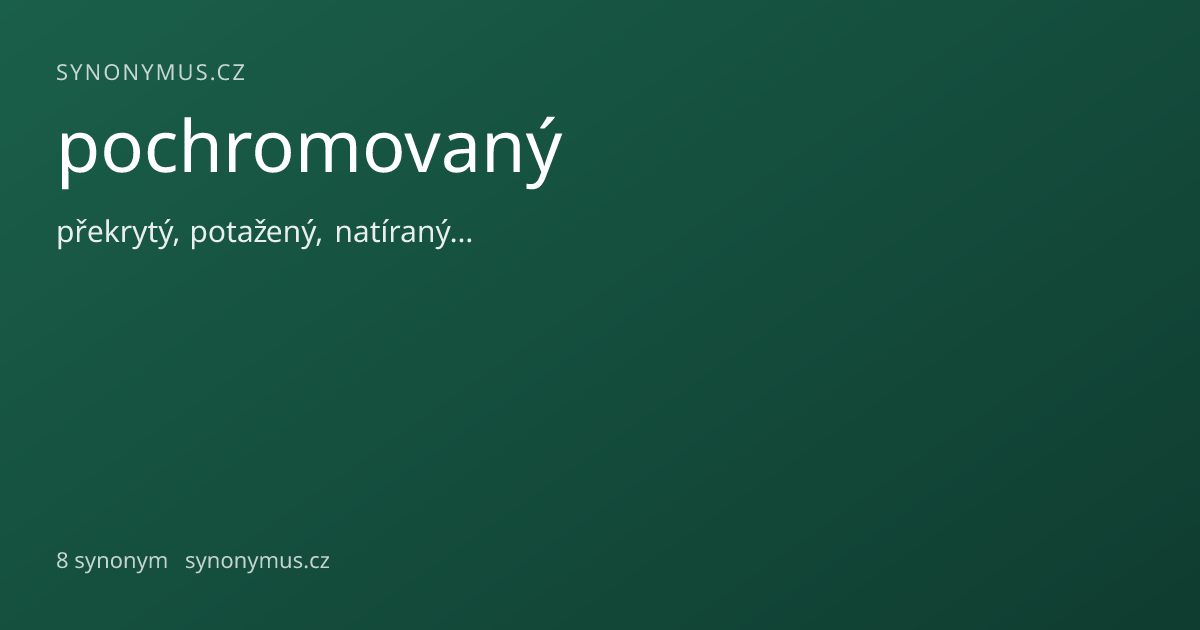 Náhled odkazu: pochromovaný