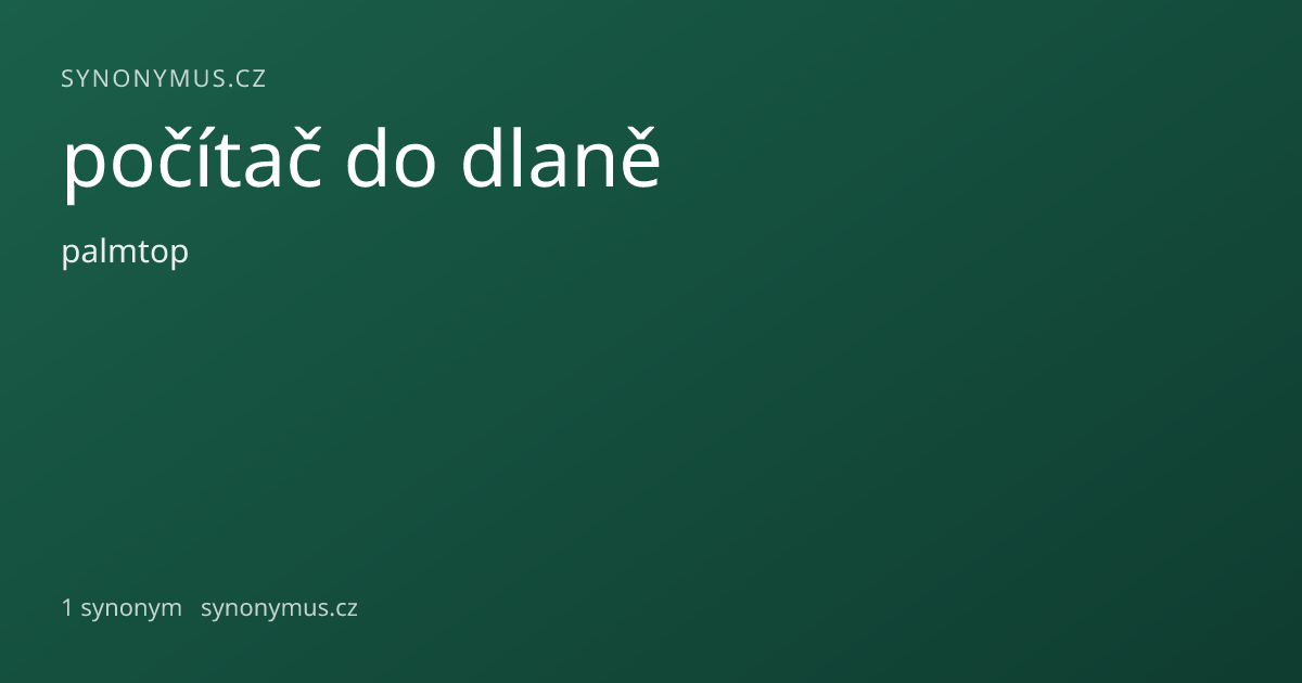 Náhled odkazu: počítač do dlaně
