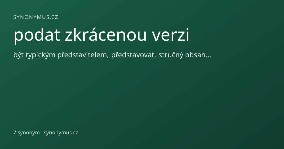 Náhled odkazu: podat zkrácenou verzi