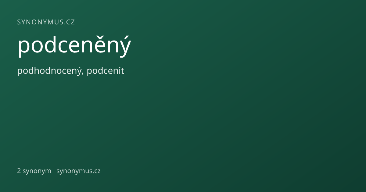Náhled odkazu: podceněný