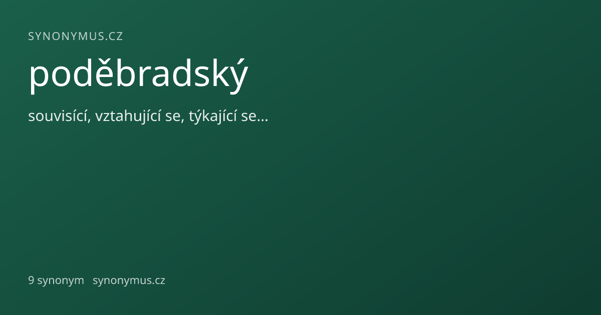 Náhled odkazu: poděbradský