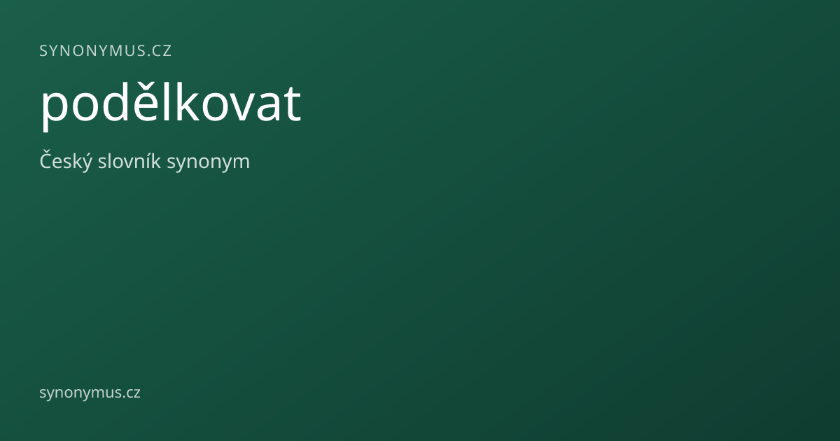 Náhled odkazu: podělkovat