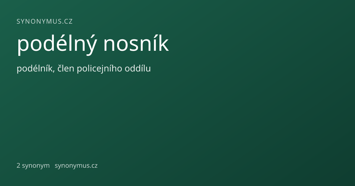 Náhled odkazu: podélný nosník