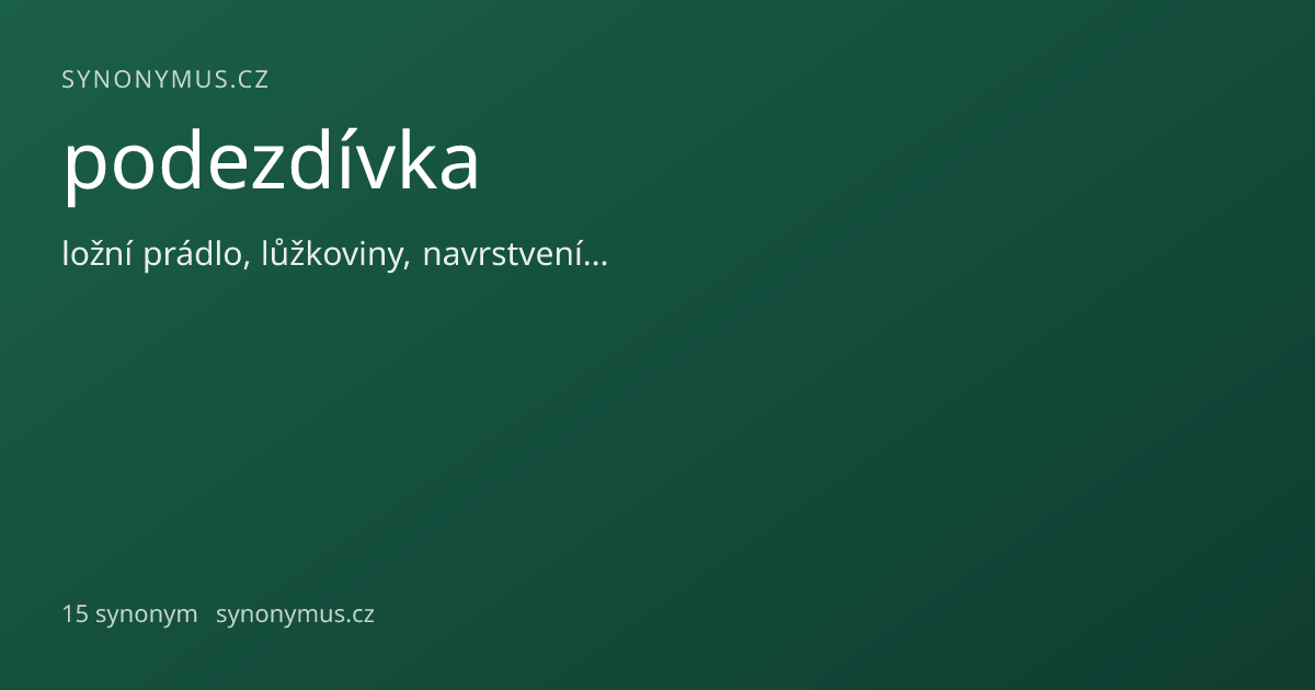 Náhled odkazu: podezdívka