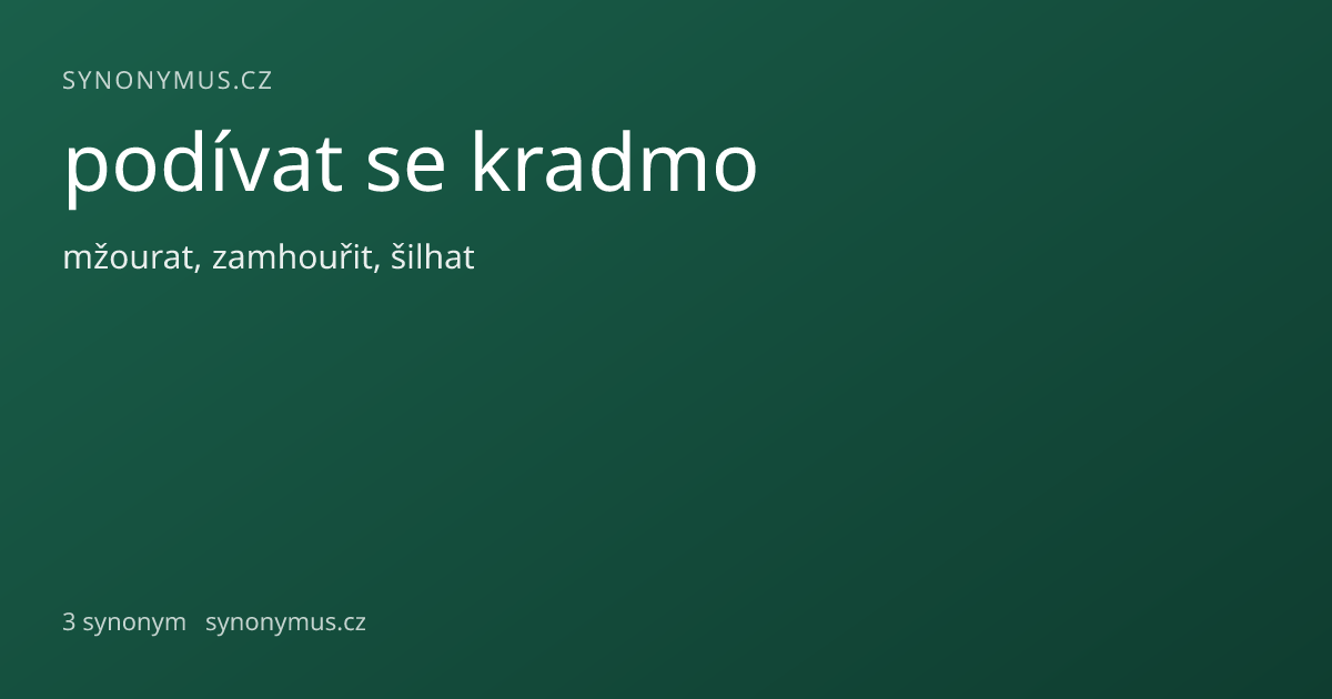 Náhled odkazu: podívat se kradmo