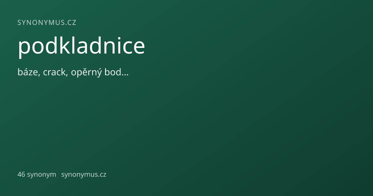Náhled odkazu: podkladnice