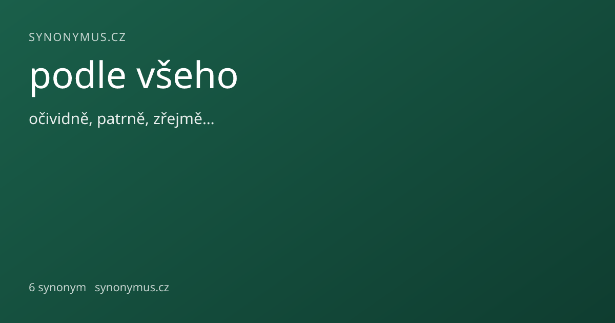 Náhled odkazu: podle všeho