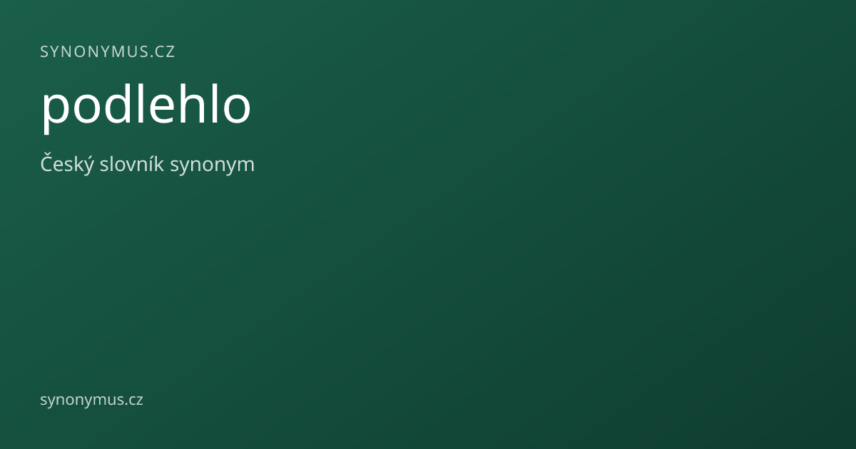 Náhled odkazu: podlehlo