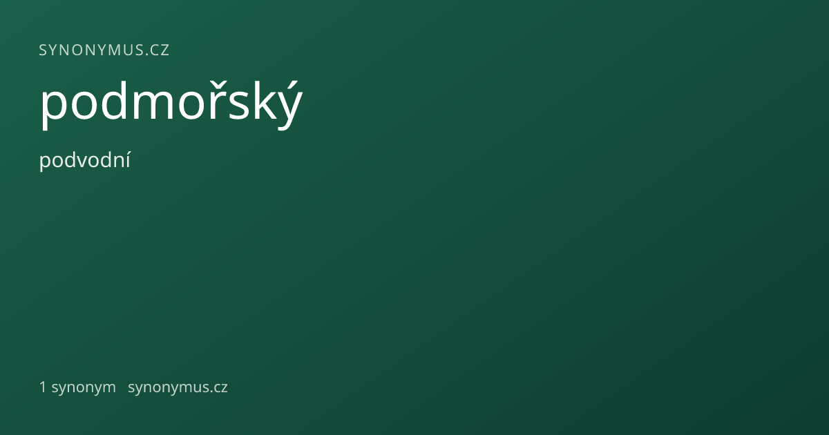 Náhled odkazu: podmořský