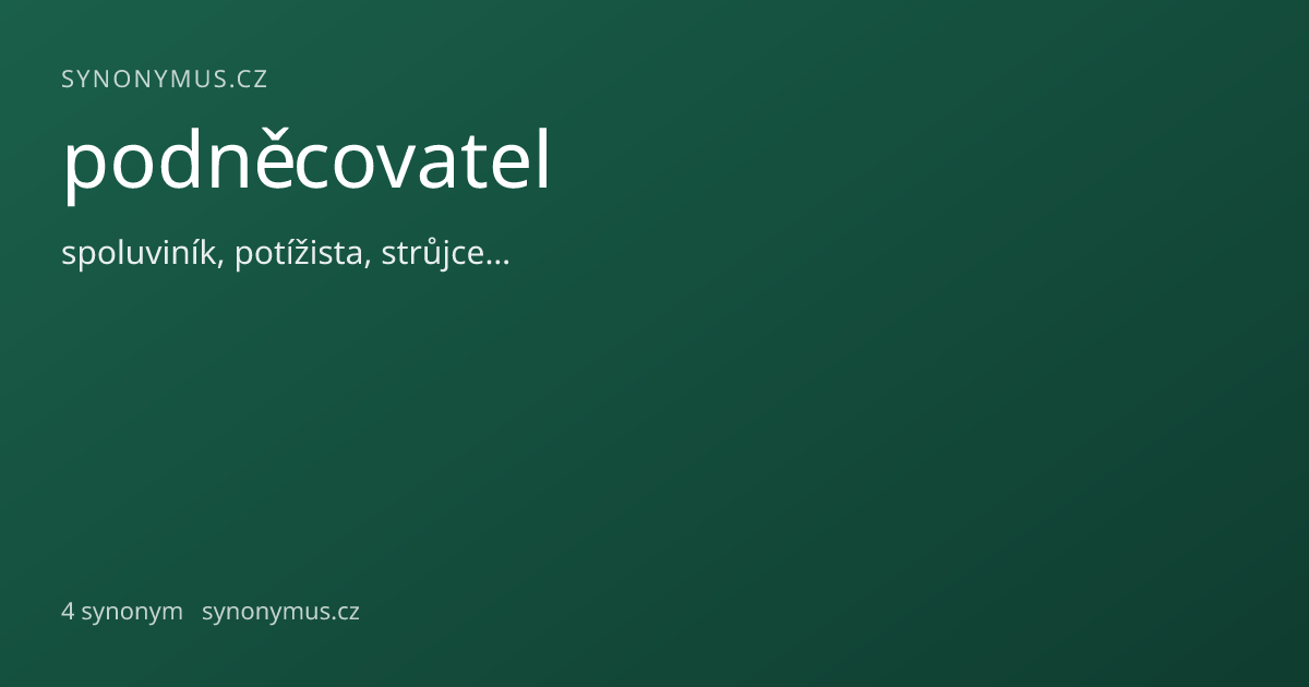 Náhled odkazu: podněcovatel