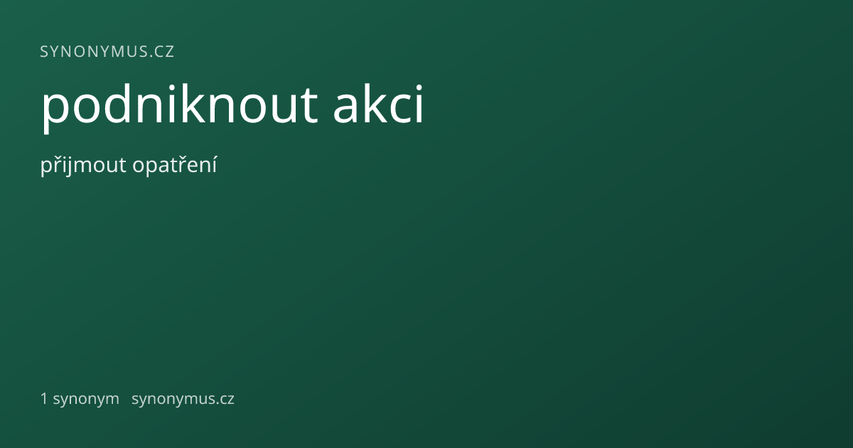 Náhled odkazu: podniknout akci