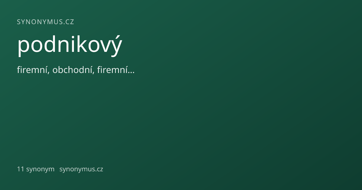 Náhled odkazu: podnikový