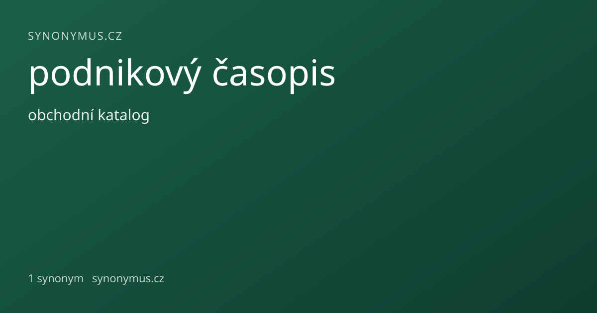 Náhled odkazu: podnikový časopis