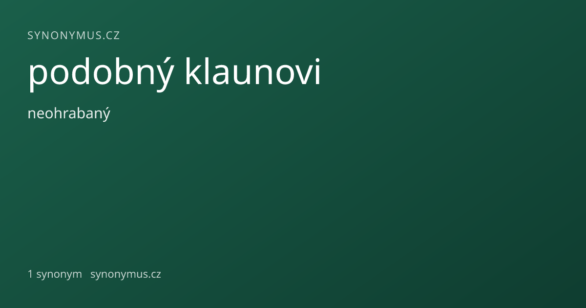 Náhled odkazu: podobný klaunovi