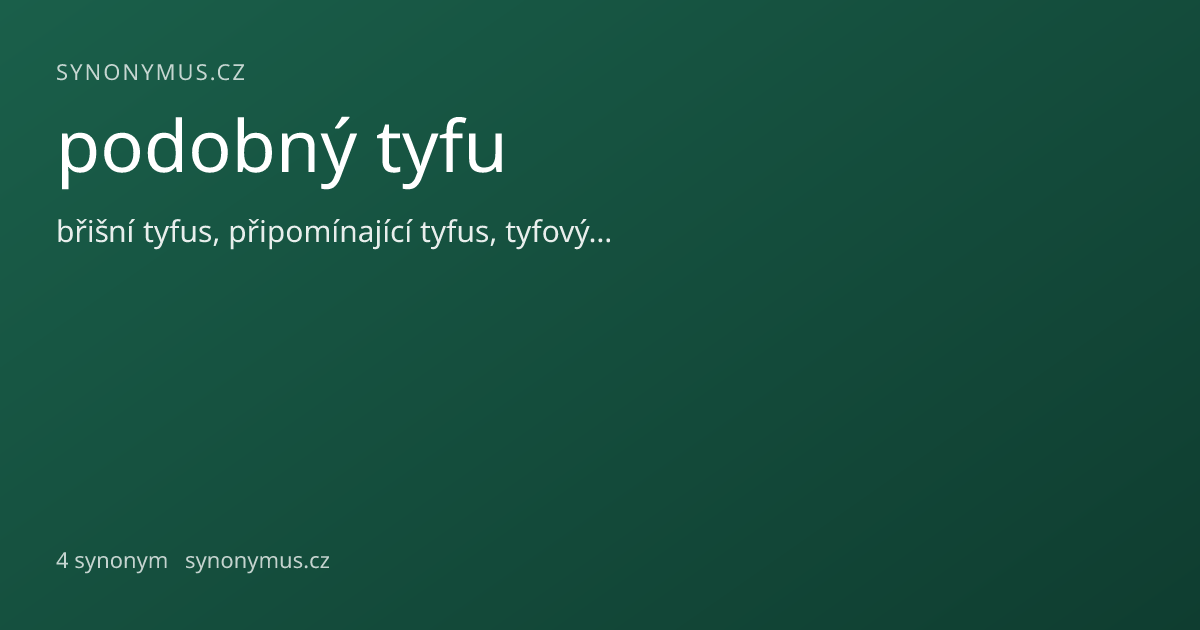 Náhled odkazu: podobný tyfu