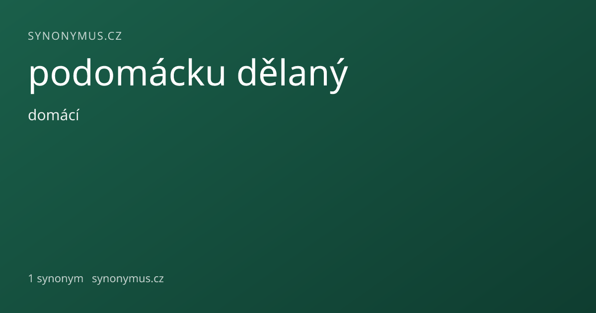 Náhled odkazu: podomácku dělaný