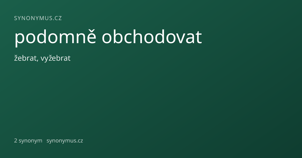 Náhled odkazu: podomně obchodovat