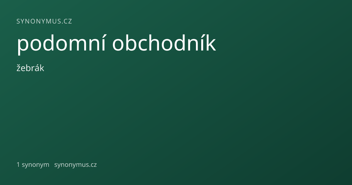 Náhled odkazu: podomní obchodník