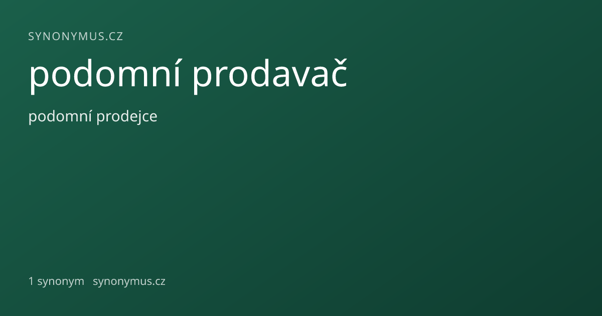 Náhled odkazu: podomní prodavač