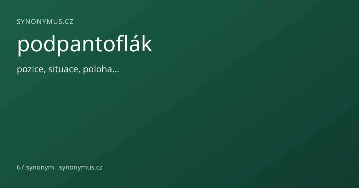 Náhled odkazu: podpantoflák