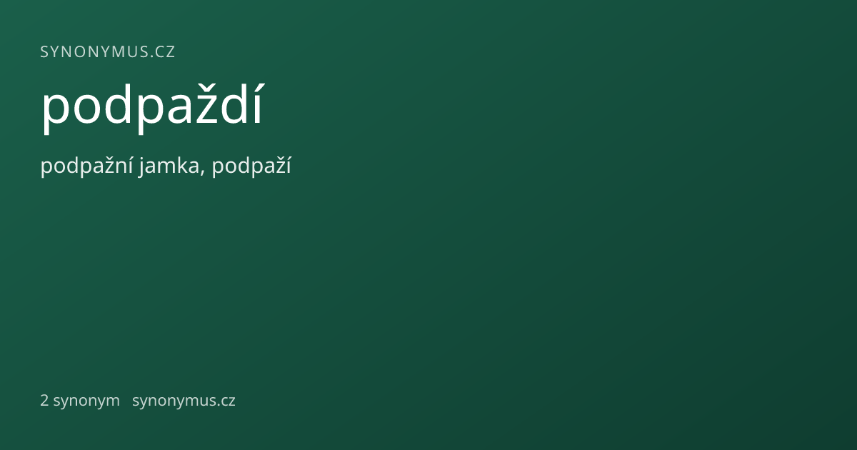 Náhled odkazu: podpaždí