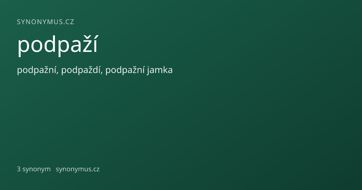 Náhled odkazu: podpaží