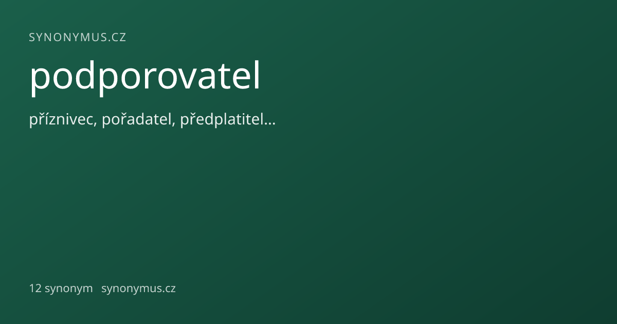 Náhled odkazu: podporovatel
